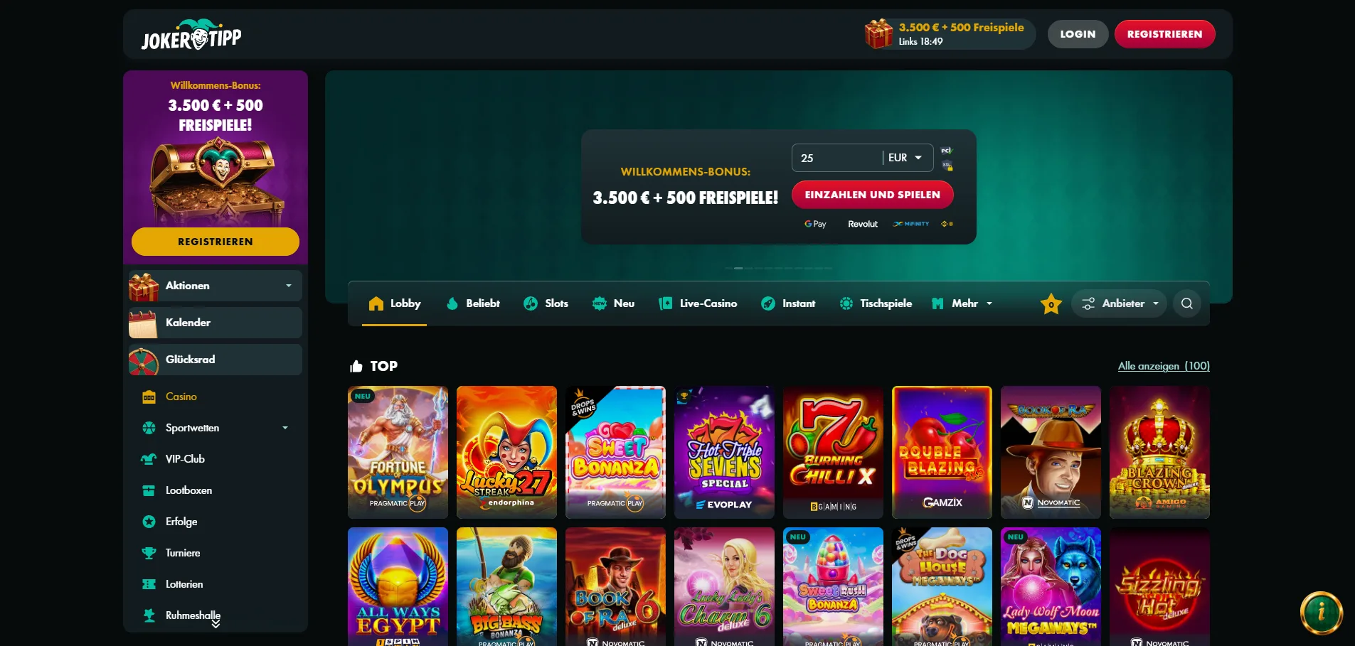 Joker Tipp Casino Anmelden